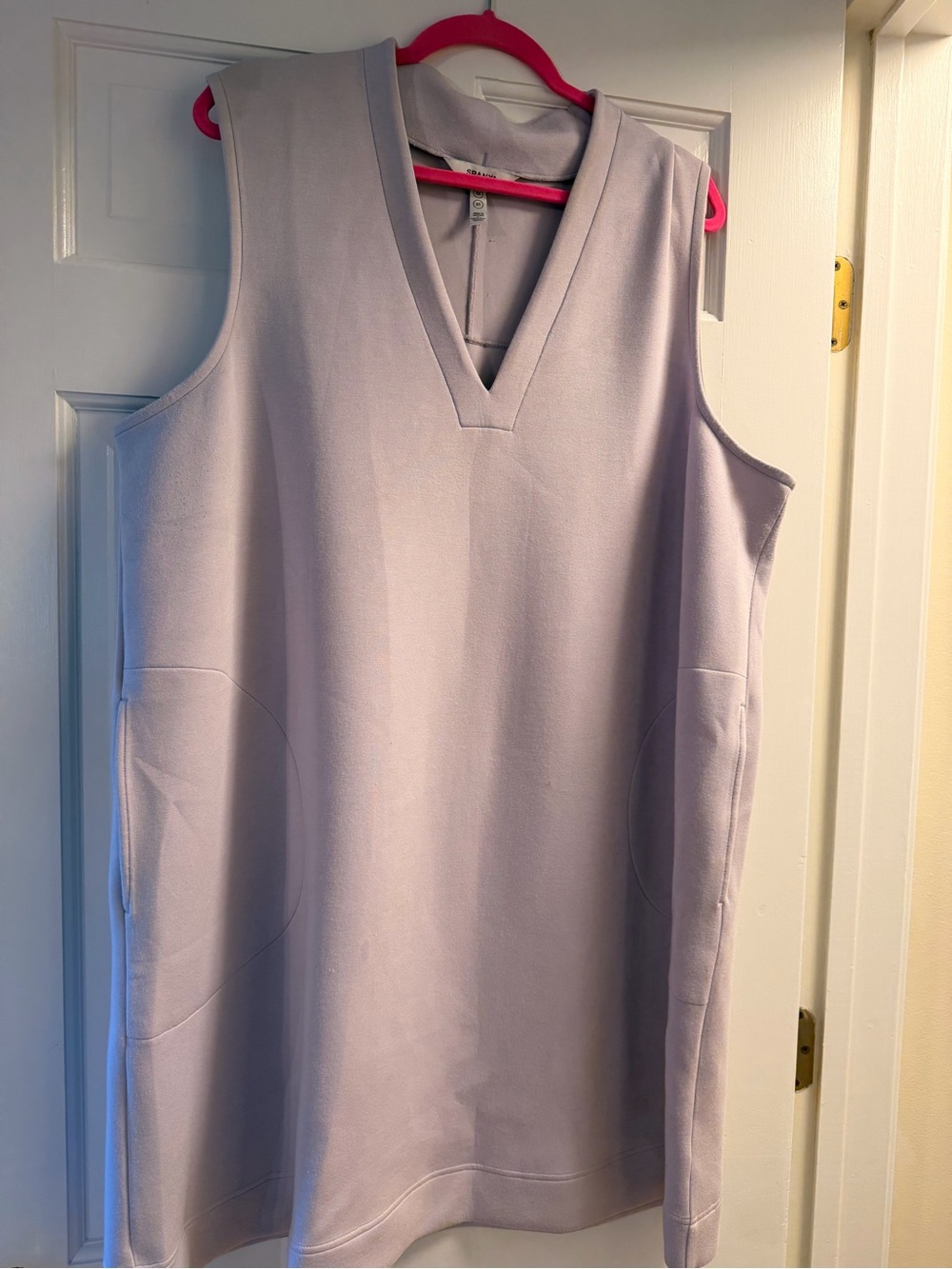 SPANX Sleeveless V-Neck Lavender Shift Tunic